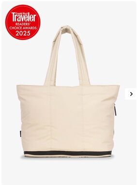 Calpak Luka Expandable Laptop Tote in Oatmeal